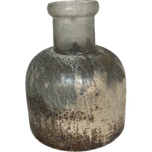 Platinum Gold Glass Bowl Vase 7.5″x5.5″