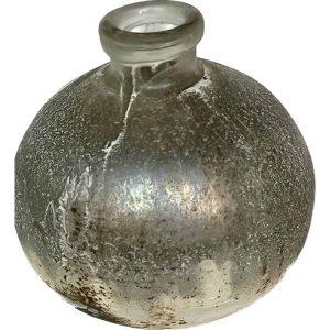 Platinum Gold  Glass Bowl Vase 6″x6″