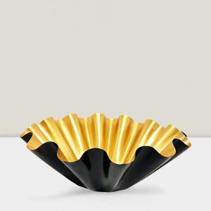 Windsor Black & Gold  Bowl 5″Hx12″D Pk of 6