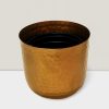 "5" Gold Planter: Modern Indoor & Outdoor Decorative Plant Container" GOLD planter 5″ X5.2″