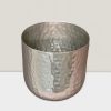 6” Silver Planter - Modern Metal Pot for Indoor & Outdoor Use GOLD planter 6″ HX6.5″D
