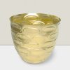 Stylish Gold Embossed Planters - 6 Pack of Decorative Plant Pots Gold embsd planter 6″HX6.25″ D Pk of 6