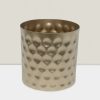 "5" Gold Decorative Cylinder: Elegant Centerpieces & Versatile Home Accents" GOLD cylinder 4″X4″