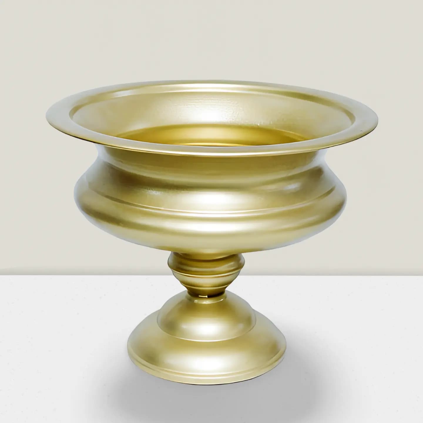 Gold urn  10″HX12″D